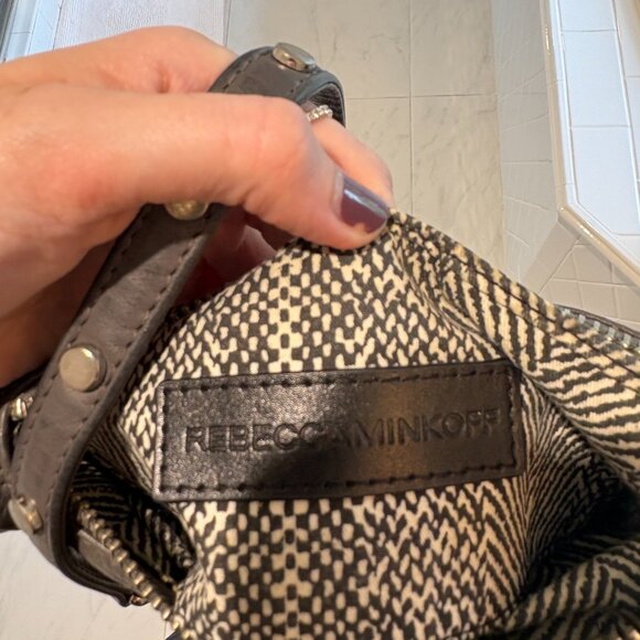 Rebecca Minkoff Dark Grey Three Zippered Bag - Picture 5 of 5